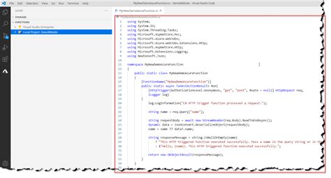Create Azure Function Using Visual Studio Code Reverasite