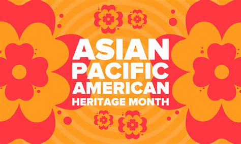 Vetores De Mês Da Herança Asiática Do Pacífico Americano Celebrado Em