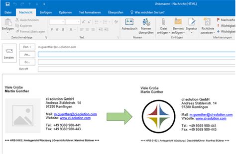 Pick one of 20 signatures and easily customize it with your own logo, photo, website, and social profiles. Fehlende Grafik in E-Mail Signatur unter Outlook 2016