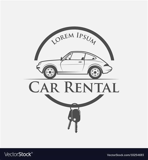 Car Rental Logo Royalty Free Vector Image Vectorstock