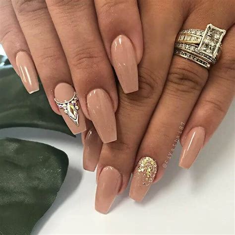 50 Creative Styles For Nude Nails Youll Love In 2022