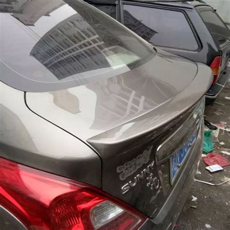 ABS Material Car Rear Wing Primer Color Rear Spoiler For Nissan Sunny