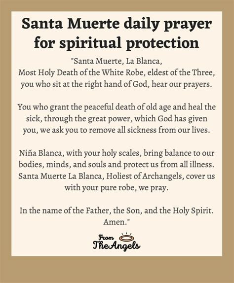 5 Santa Muerte Prayers For Protection For Beginners