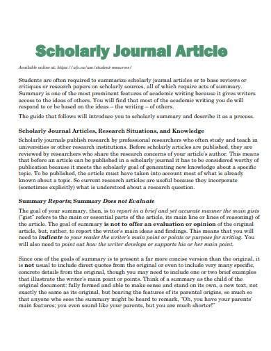 Writing in a journal can allow you to work through complex issues in your life, exploring them thoroughly and candidly. FREE 10+ Journal Article Samples in PDF | MS Word