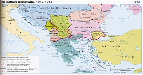 The Balkan Peninsula, 1912-1913 [1200 x895] : MapPorn