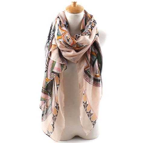 Special Offer New Abstract Geometric Print Scarf Women Joker Print Cotton Scarf Shawl 9colors