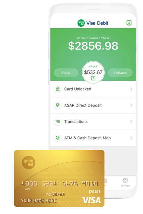 Direct deposit, mobile check load, anytime alerts Green Dot Prepaid VisaⓇ Card - USA Tax Services