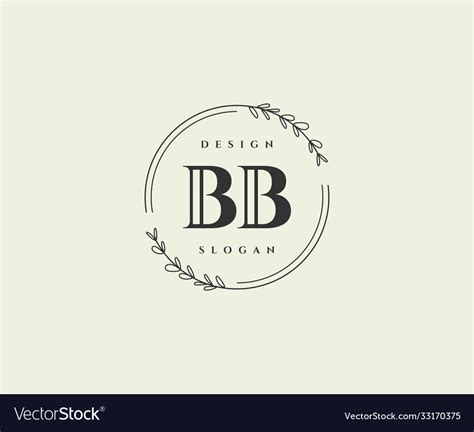 Initial Bb Beauty Monogram And Elegant Logo Design