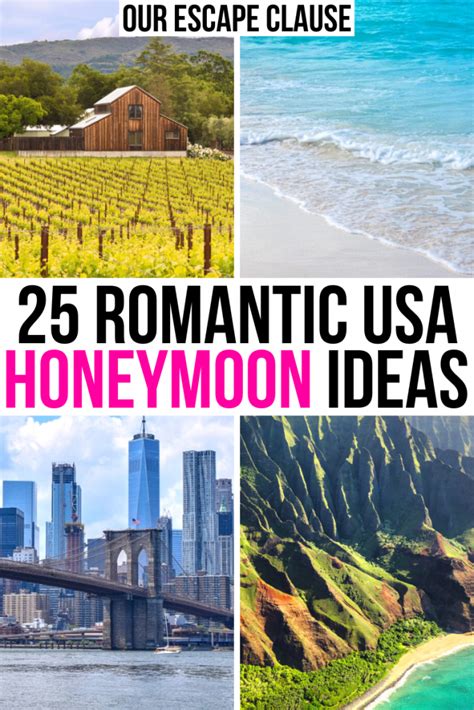 25 Best Honeymoon Destinations In The Usa For All Couple Styles