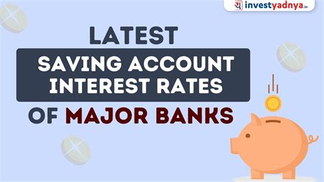 Latest Savings Account Interest Rates Of Major Banks Yadnya