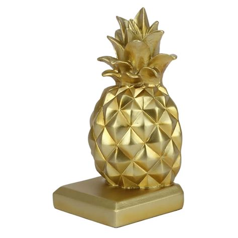 1 Piece Gold Pineapple Bookend 7