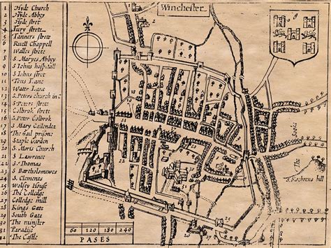 Old Maps Of Winchester