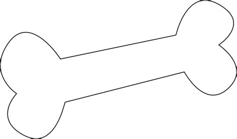 Dog Bone Outline Clip Art At Vector Clip Art Online