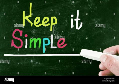 Keep It Simple Stupid Hi Res Stock Photography And Images Alamy