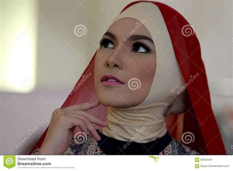 Hijab Editorial Photo Image Of Wearing Model Hijab 56578476