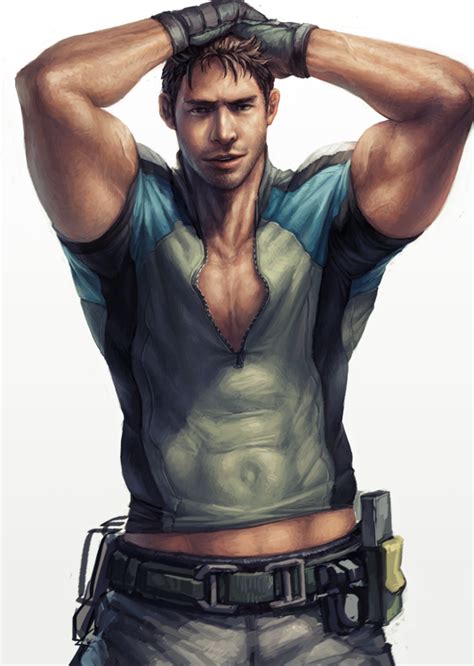 Chris Redfield Resident Evil And More Drawn By Nick Danbooru