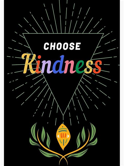 Choose Kindness Quote Canvas Print By Priyaverma13 Redbubble