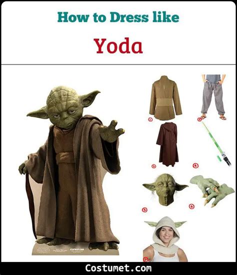 Yoda Star Wars Costume For Cosplay And Halloween