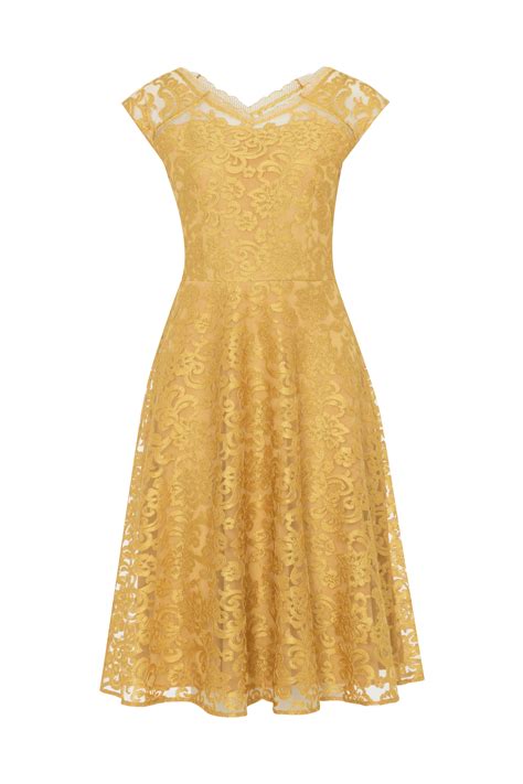 Paris Occasion Dress Short Saffron Gold By Alie Street Occasion