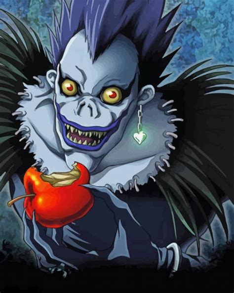 Shinigami Ryuk Paint By Numbers Canvas Paint By Numbers