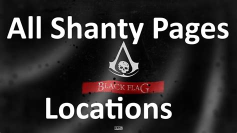 Assassin S Creed Black Flag All Shanty Pages Locations