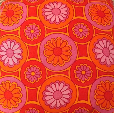 1960s Textiles Retro Prints Art Collage Wall 60s Wallpaper