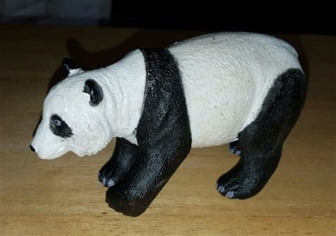 Panda Bear Toy Figure Large Plastic Size 5 14 Inches Ebay