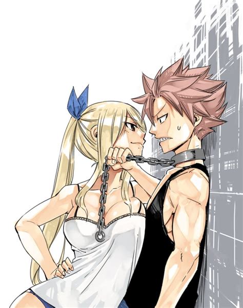 the creator of fairy tail just posted some fiery natsu lucy artwork