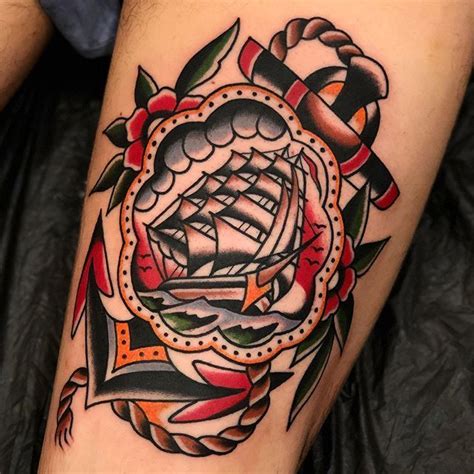 Classic Nautical Done At Boldwillhold Tattoo Samuelebriganti