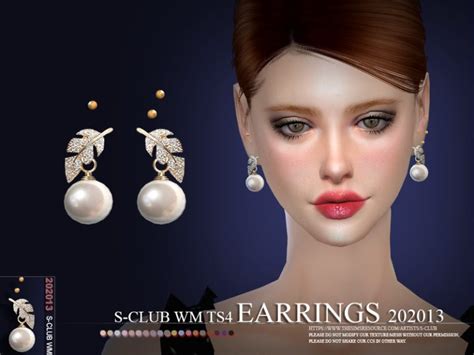 S Club Ts4 Wm Earrings 202013 The Sims 4 Catalog