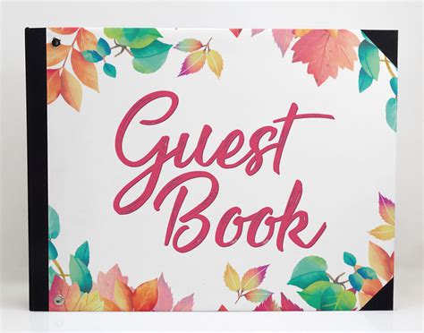Printed Hardbound Cover Guestbook For Wedding Guest Book Registry Dspgb