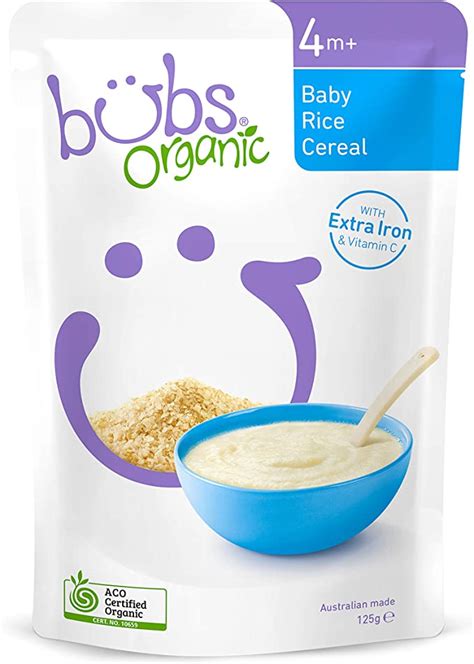 Bubs Organic Baby Rice Cereals 125 G Au Grocery And Gourmet