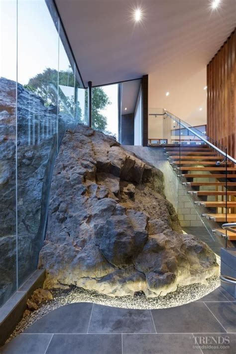 Modern Mountain House Design Best Interior House Design With Rocks Style