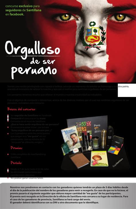 Orgulloso De Ser Peruano Bases Del Concurso By Santillana Issuu