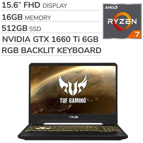 Asus Tuf Gaming 2019 156 Fhd Laptop Notebook Computer Amd Ryzen 7