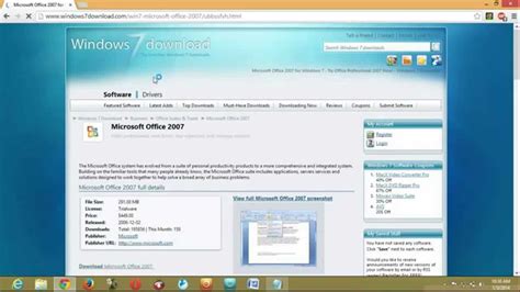 How To Download Microsoft Word 2007 For Free Youtube