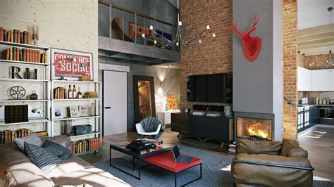 3 Stylish Industrial Inspired Loft Interiors