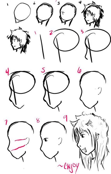 How To Draw Anime Hair Step By Step With Pictures For Beginners And