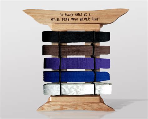 Martial Arts Belt Display Personalized Etched Belt Rack Bjj Etsy