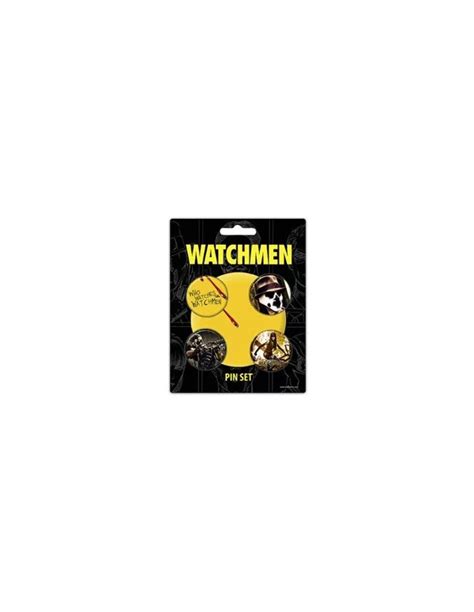 Comprar Pins Set 4 Chapas Who Watches Watchmen Mil Comics Tienda