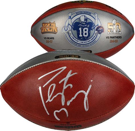 Peyton Manning Denver Broncosindianapolis Colts Autographed Wilson