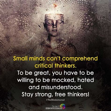 Small Minds Cant Comprehend Critical Thinkers Funny Self Love Quotes