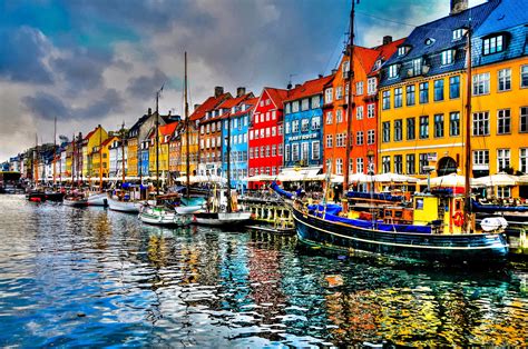 It has a south border with germany. Copenhagen, Denmark: active entertainment and nightlife
