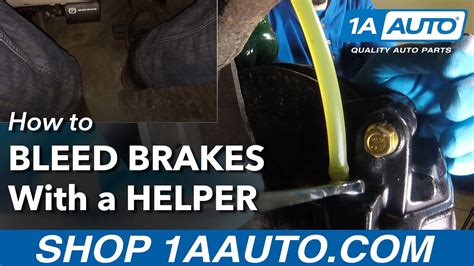 How To Bleed Your Brakes With A Helper Youtube