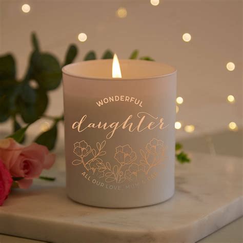 Tips for making photo gifts. Daughter Gift Floral Personalised Candle By Norma&Dorothy ...