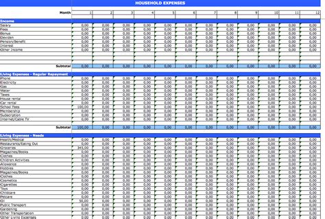 New Daily Expenses Excel Template Exceltemplate Xls Xlstemplate