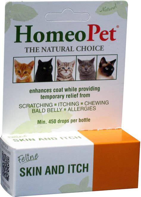Homeopet Feline Skin And Itch Cat Supplement 450 Drops