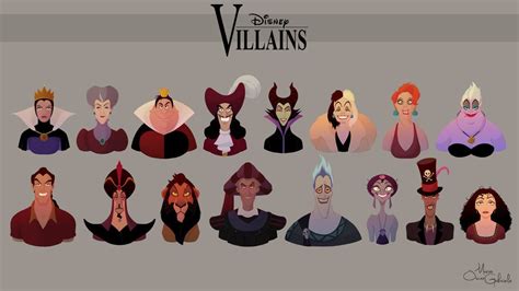 Disney Villains Collection Work In Progress By Mariooscargabriele On Deviantart Villanos De