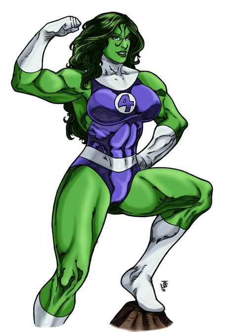 She Hulk Victory Pose By Mariangts On Deviantart