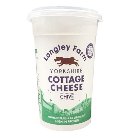 Alosraonline Longley Farm Cottage Cheese With Chives 250g